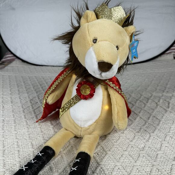 FAO Schwarz Glow Brights King Lion Plush 20” Sound & Light Stuffed Animal NWT - Picture 1 of 5
